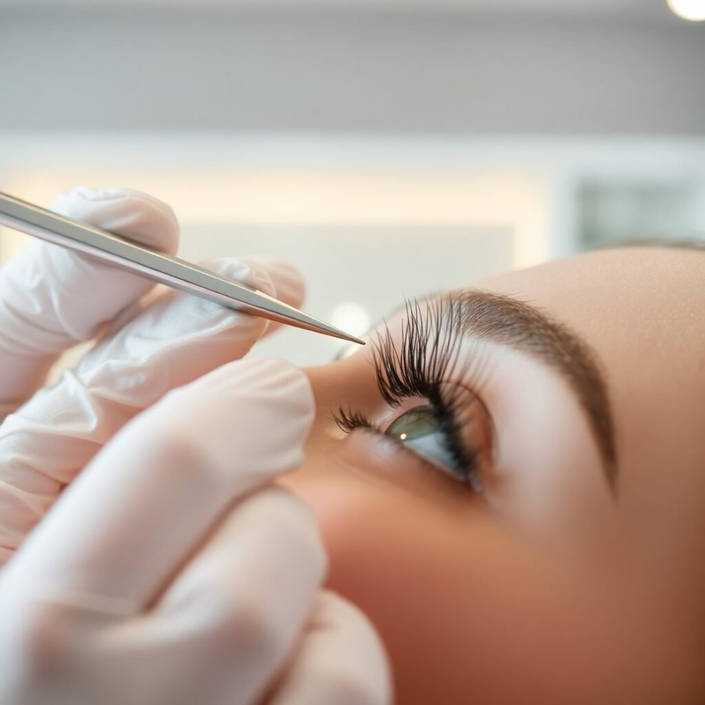 So wenden Sie einzelne Wimpern an: Tipps für ein natürliches Styling