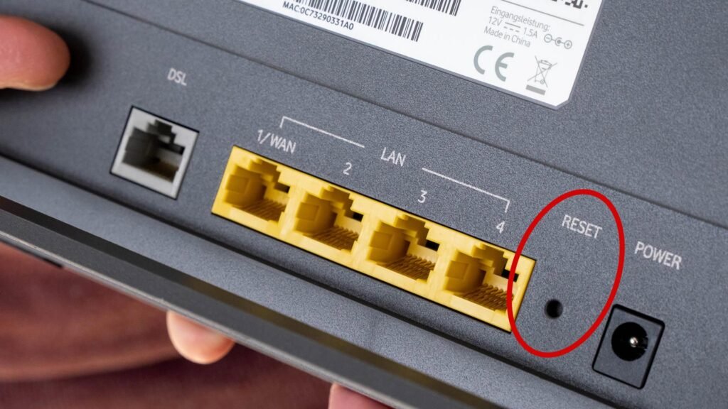 Vodafone Router Reset